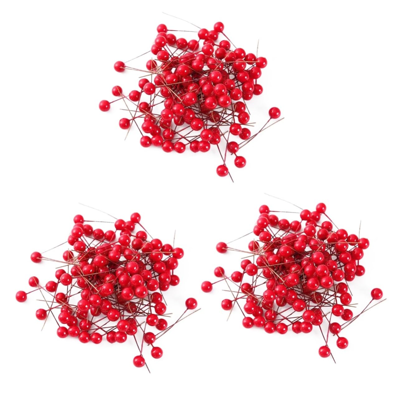 900 Stück Künstliche Beeren Weihnachtsgirlande Dekoration Künstlicher Weihnachtsbaum Künstliche Stechpalmenbeeren Künstlicher Beerenstiel Künstlicher Roter Beerenstiel PRETYZOOM