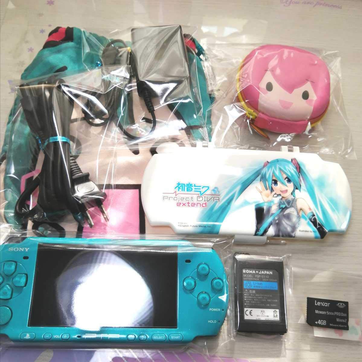 Amazon.co.jp: 超希少 PSP 3000 初音ミクモデル 本体 バッテリー 純正 