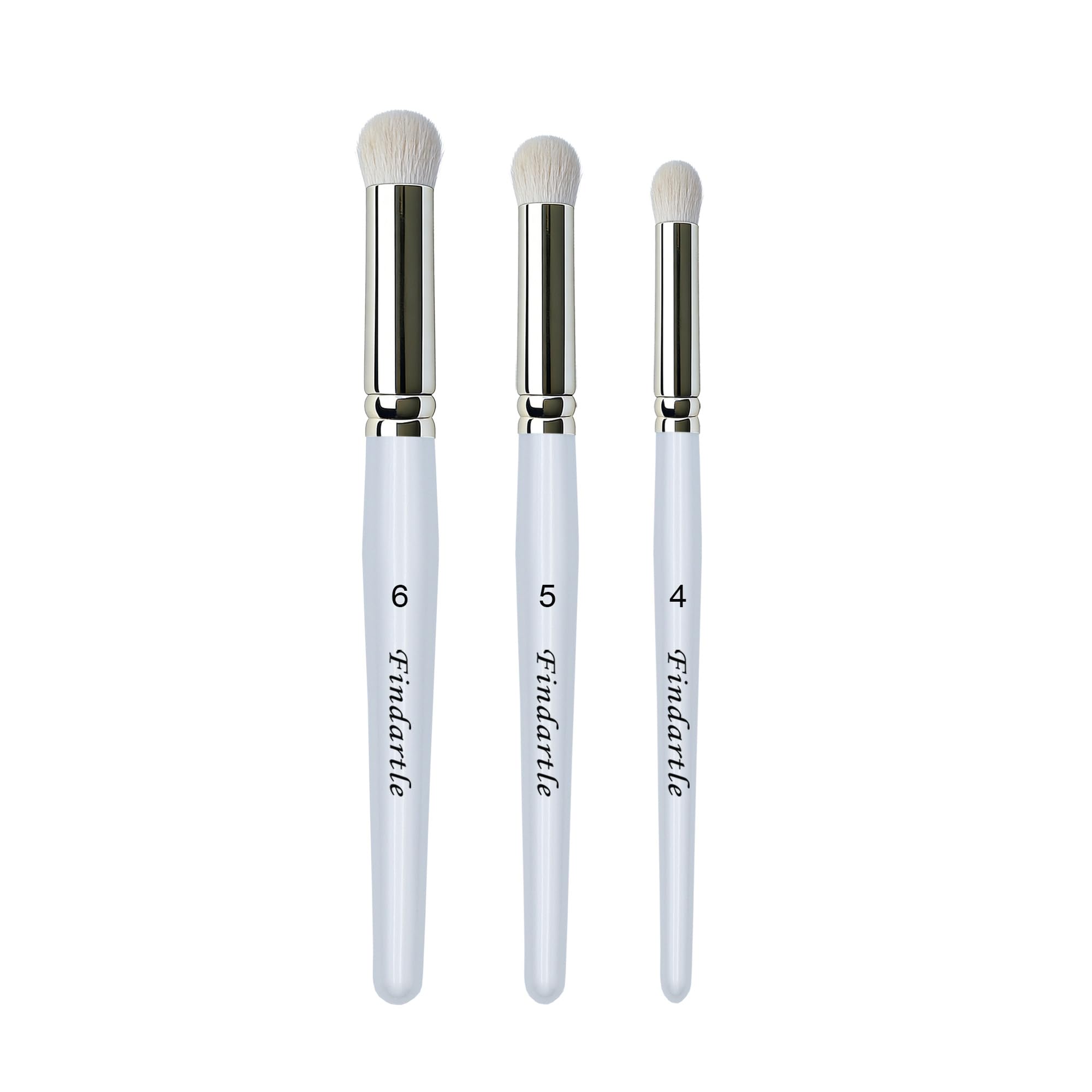 Findartle Dry Paint Brushes,3 Pcs Dry Brushes Minature Paint Brushes for Warhammer,Citadel, Model,Miniature,Tabletop Game,Figurine,Drybrush for Acrylic, Watercolour, Gouache, Oil (White)