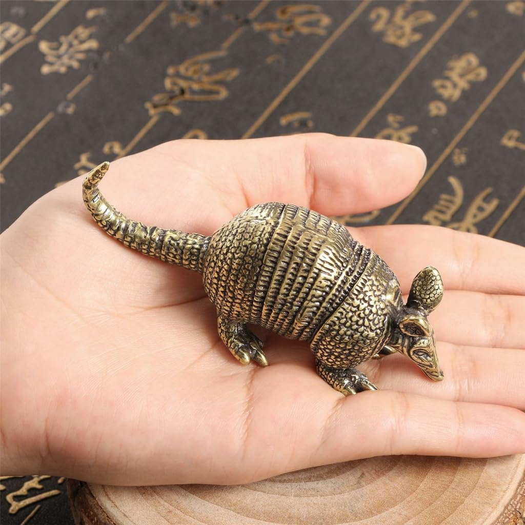 Metalowa statuetka myszy figurki dekoracje domowe rzeźba dekoracja stołu