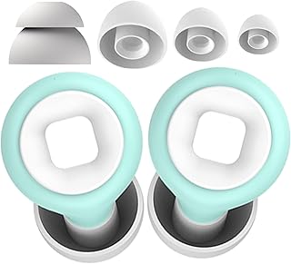 Tapones de Oídos, Reutilizables, Cancelación de Ruido, Ajustables, para Dormir y Estudiar (Verde, talla única)