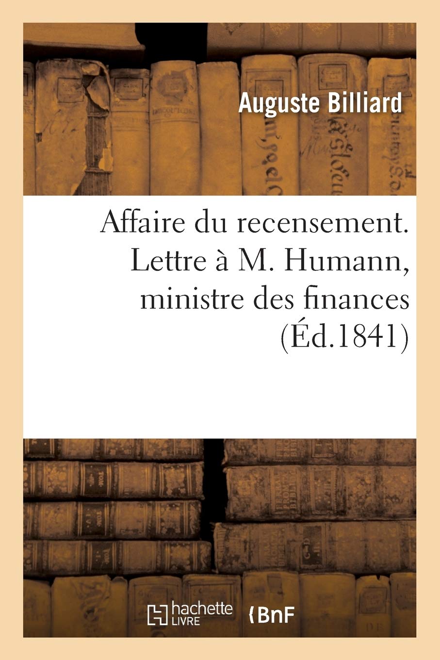 Affaire Du Recensement. Lettre M. Humann, Ministre Des Finances