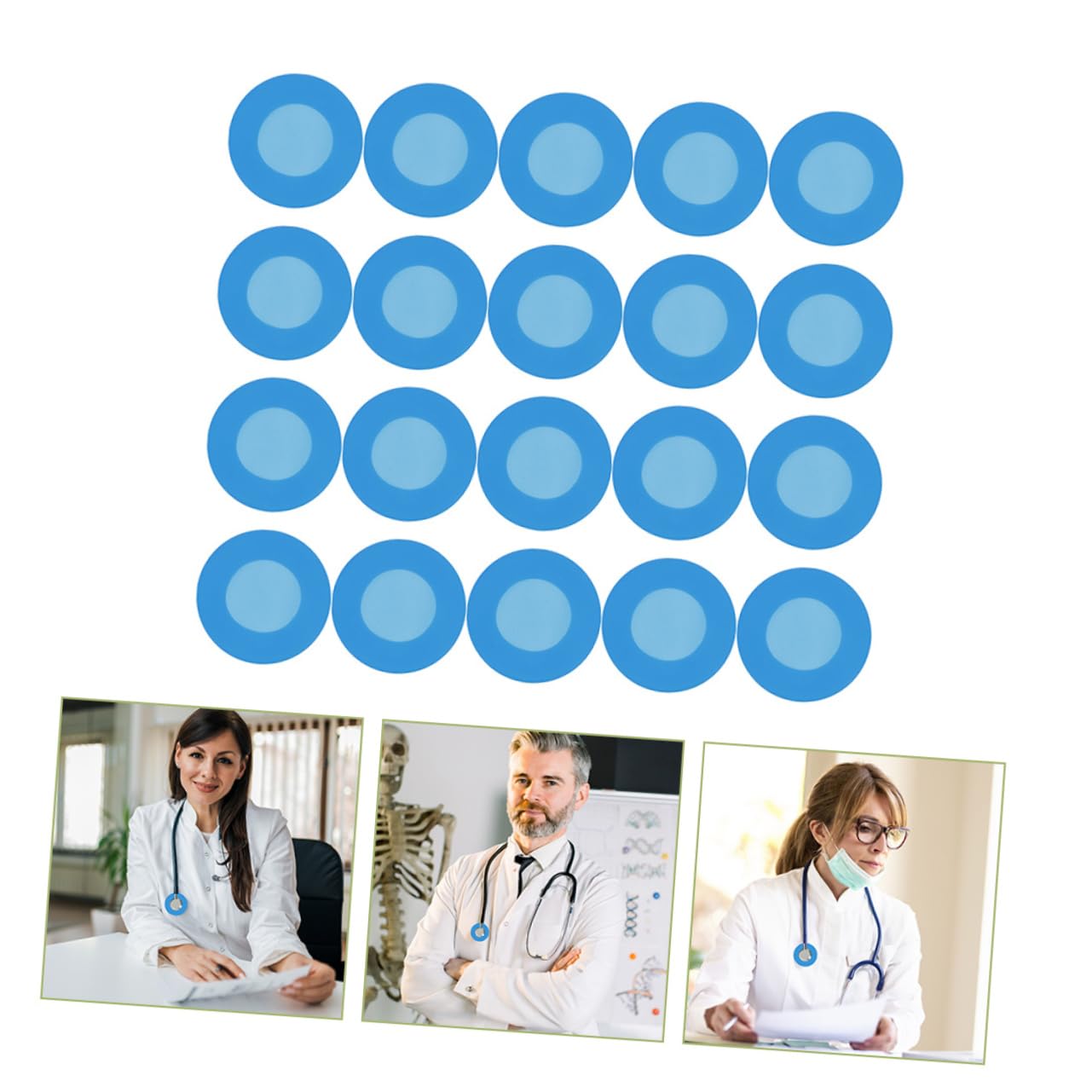 FUNOMOCYA 20Pcs Stethoscope Silicone Covers Stethoscope Replacement Parts Disposable Stethoscope case Silicone Case Stethoscope Silicone Cover