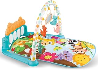 BUMTUM Baby Play Mat | Baby Piano Play Mat Gym & Fitness Rack with Hanging Rattles Keyboard Set with Music Mode (Pack of ... Price In India