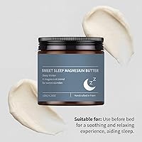 Vista 4 de Overnight Sleeping Cream, Hydrating Night Cream for Dry Rough Skin with Magnesium Chloride, Shea Butter & Mango Extract, Lightweight Non-Greasy