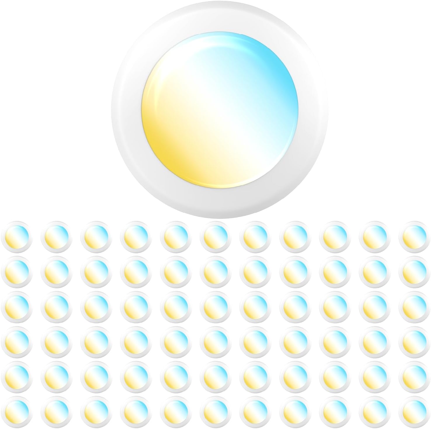 Sunco 66 Pack LED Disc Lights Ceiling 6 Inch, Flush Mount Disk Light, Recessed Can Lighting, 1050 LM, 15W (75W Equivalent), Selectable CCT 3000K/4000K/5000K/6000K/6500K, Dimmable, Damp Rated ETL