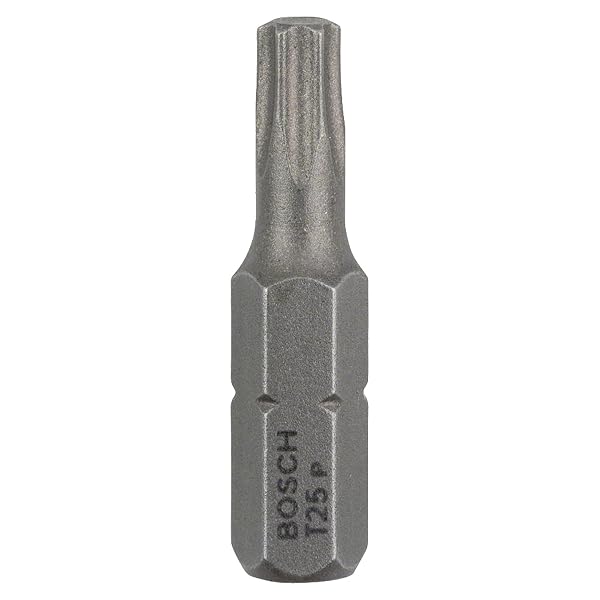 Bosch Professional 2607001615 - Punta per cacciavite T25 Extradura C, grigio, 25 mm: 3 uds