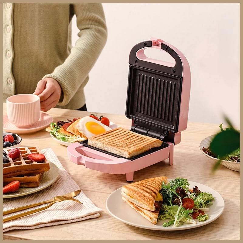 Electric Sandwich & Waffle Maker - Portable Non-Stick Breakfast Maker for Quick & Easy Meals-image-16