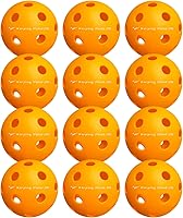 Warping Point USAPA Pickleball Balls - 26 Holes High Bounce Durable Practice Balls for Beginners & Intermediates, 4/12 Pack Multi-Color