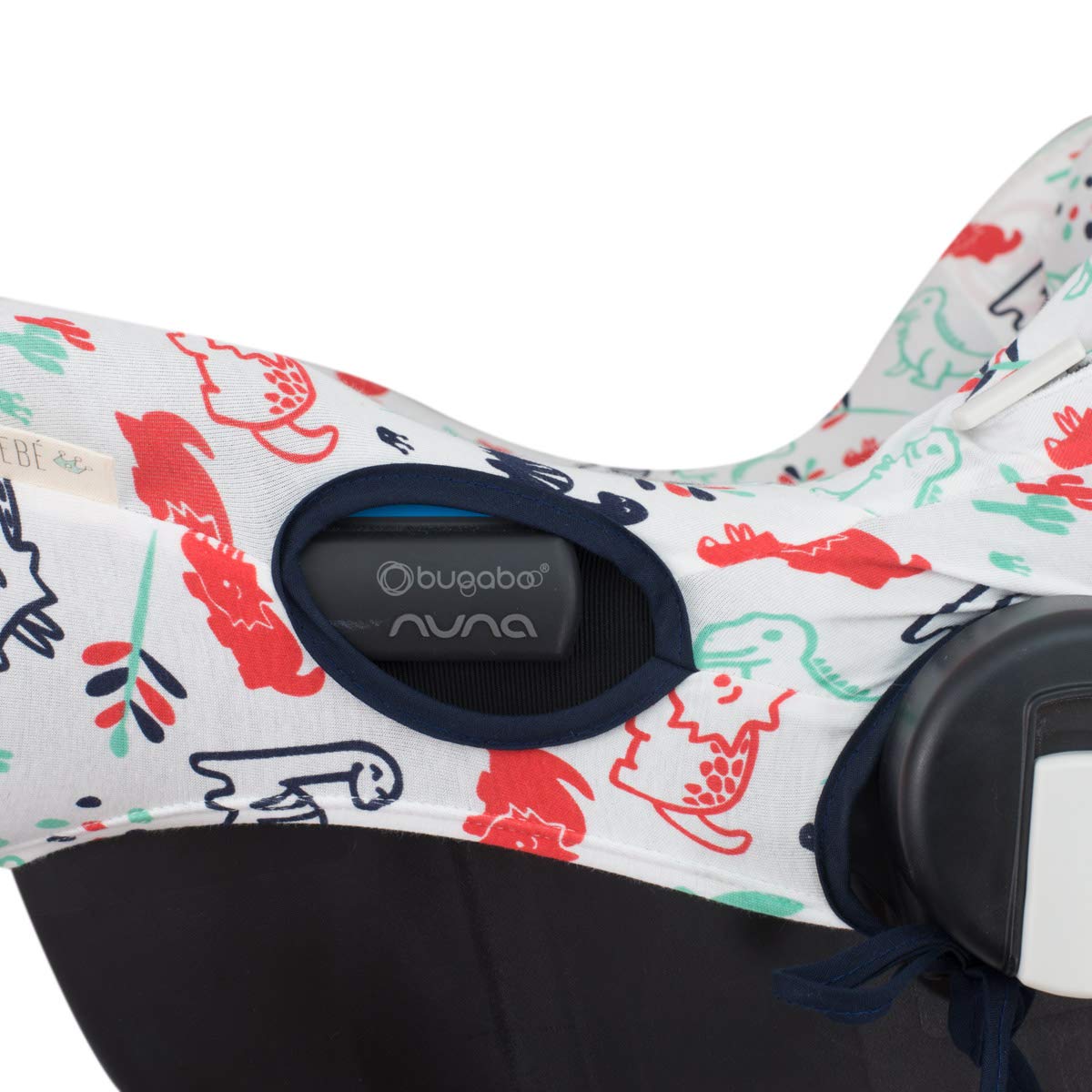 JYOKO KIDS Bezug für Autositz kompatibel mit Bugaboo Nuna by Turtle, aus Baumwolle (Dino Party)