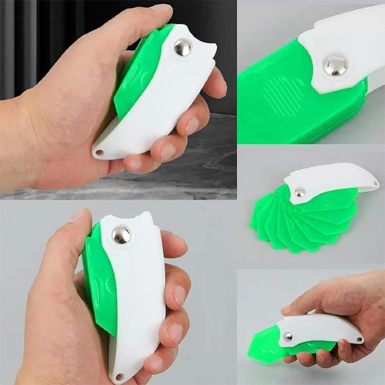 Set Di Attrezzi Sigillatura Fughe | Manico Ergonomico Portatile Multiuso,Attrezzo Pieghevole Da Stuccatura | Sigillatura, riempimento, rifinitura, bagno, cucina, finestra, pavimento