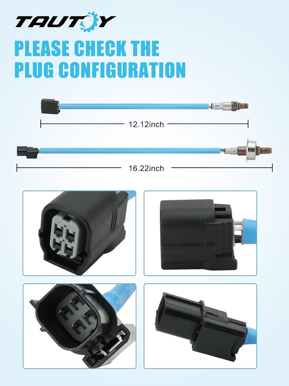 TAUTOY 2PCS 234-9091 234-4462 O2 Oxygen Sensor Upstream and Downstream (2.4L L4) for Honda Accord 2008-2012, for Acura TSX 2009-2014, 36531-R40-A01, 36532-R40-A01