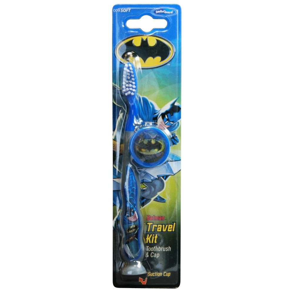 Higiene Dental y Tiritas 92009 - Szczoteczka do zębów z pokrywką Batman