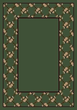 Design Center Rose Bower Moss Rug Rug Size Round 77"
