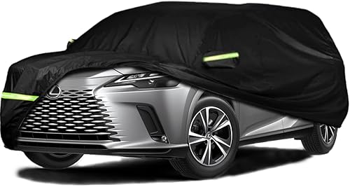 Miniatura 9 de Funda de coche compatible con VW Bus T1 T2 T3 1950-1992, 6 capas 210T resistente al viento impermeable para todo tipo de clima, protección solar UV,