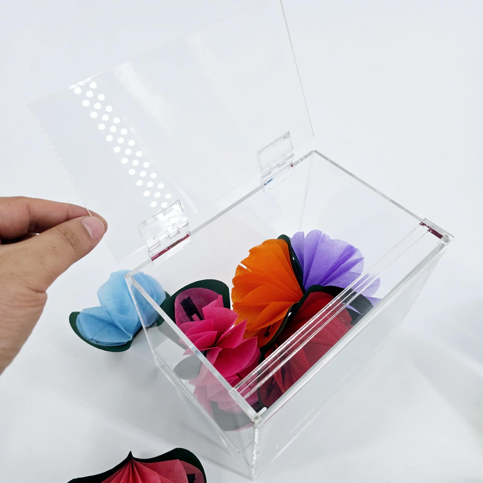 Magics Trickbox, die sofort Blumen erzeugt, Zaubertrick-Requisiten für Kinder und Erwachsene, Zauberkünstler, Illusions-Requisiten