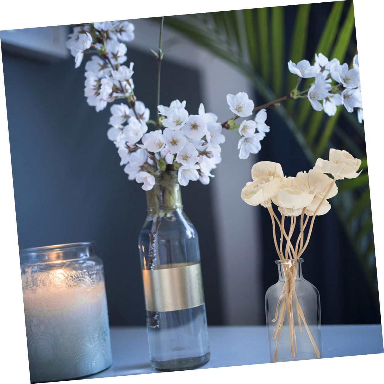 3pcs Reed Diffuser Sticks Flower Designed for Essential Oil Room