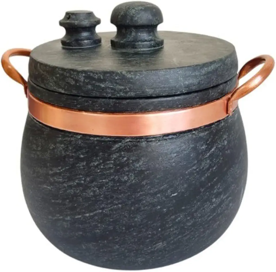 Panela de Pressão Pedra Sabão 5,5 Litros