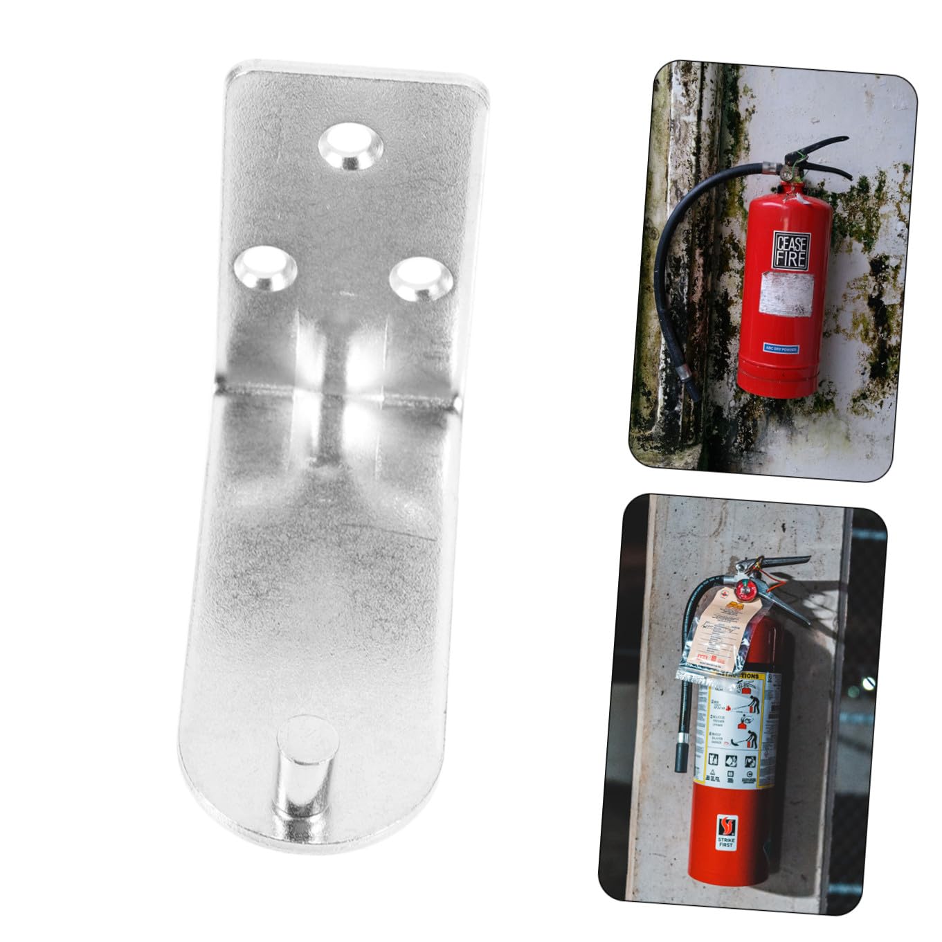 Angoily 30piezas Soporte De Pared Para Extintor De Incendios De Metal De Diseño y Fácil De Instalar Para Montaje Pared Espacios Reducidos