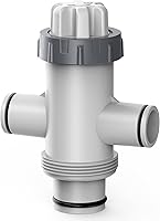 Vista 1 de Válvula de émbolo de manguera de piscina dividida, válvula de émbolo de manguera 2 en 1 Pieza de piscina para sistema de circulación de filtro