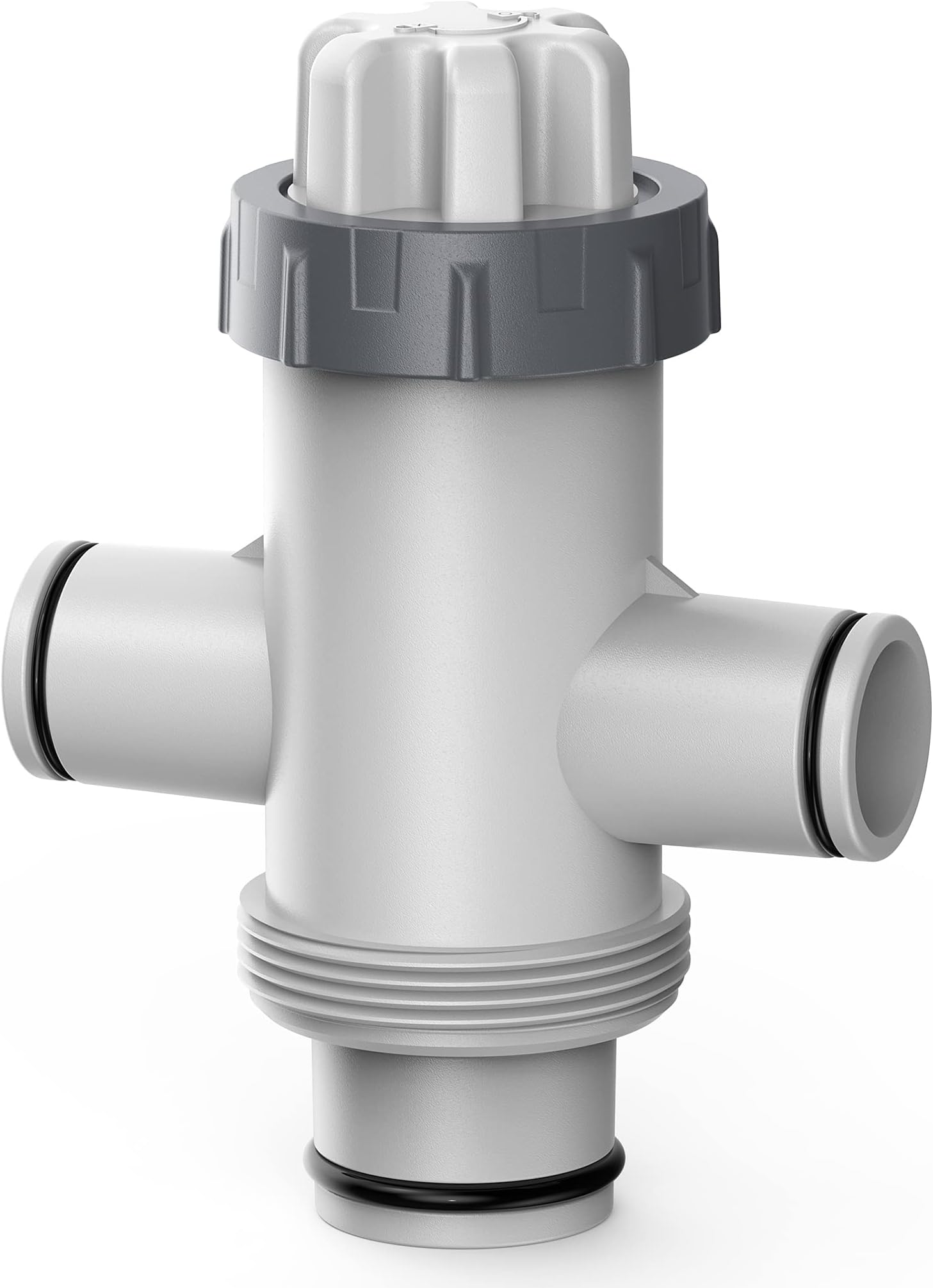 SUMMERBUDDY Split Swimming Pool Hose Plunger Valve, 2 in 1 Hose Plunger Valve Swimming Pool Part for Filter Circulation System