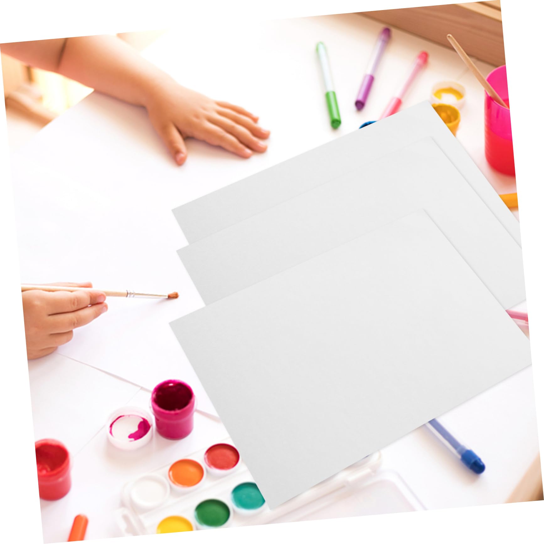 Bloc de Papier Aquarelle Blanc 50 Feuilles 160g 8k