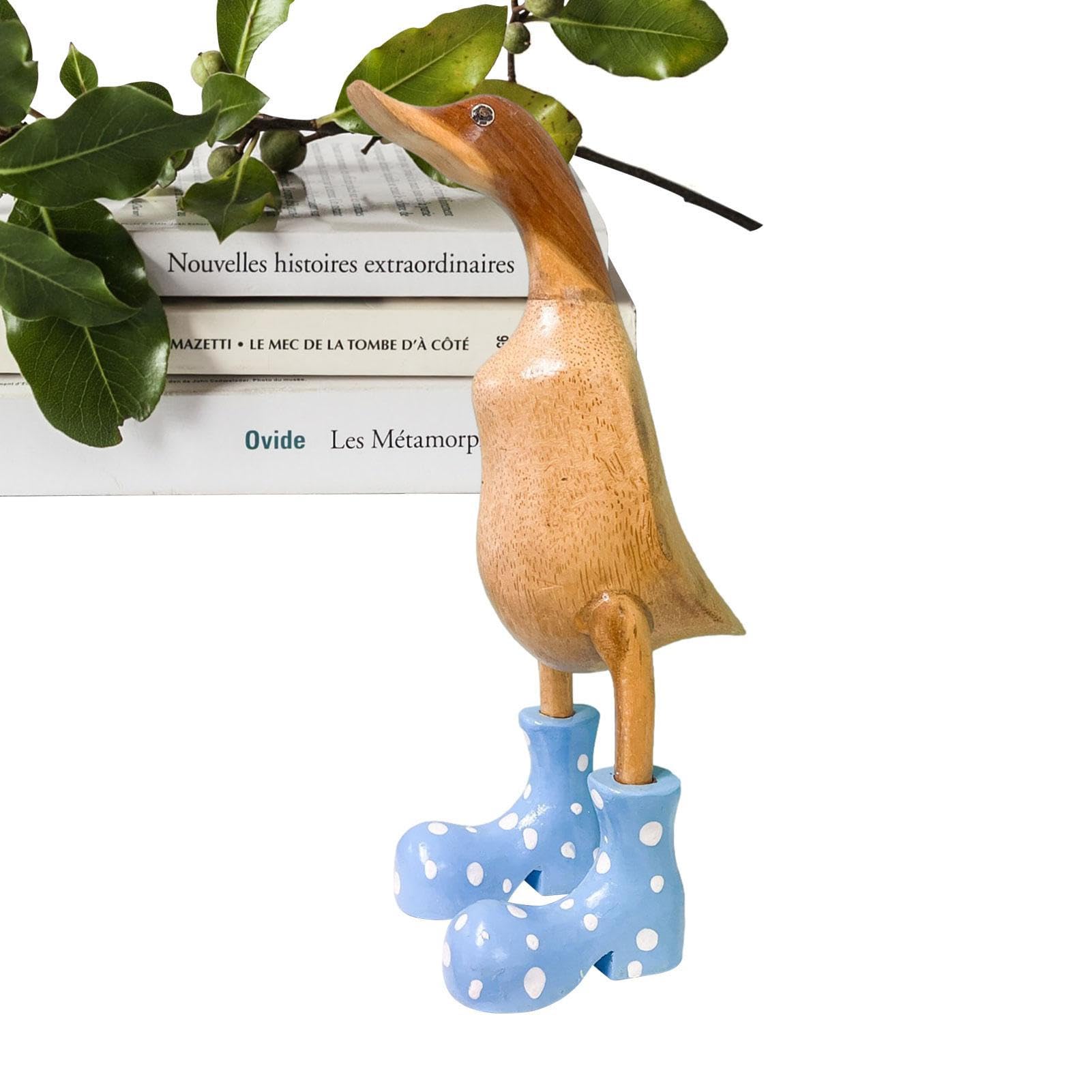 pologmase Resin Duck with Wellies | Resin Duck Figurine, Resin Ornament for Lawn, Duck with Boots Party Decorations, Indoor and Outdoor