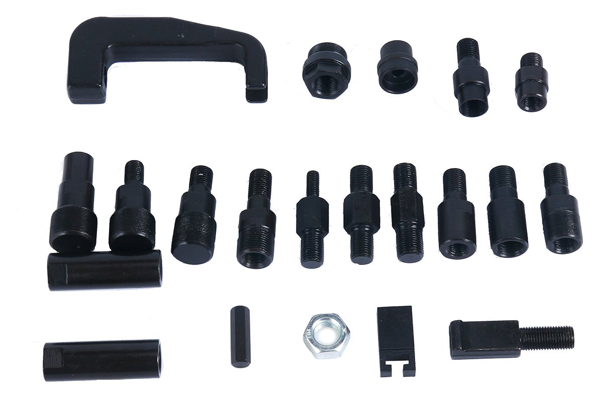 FreeTec Diesel extractor de inyector de combustible Martillo deslizante extractor con Common Rail adaptador, 40 piezas