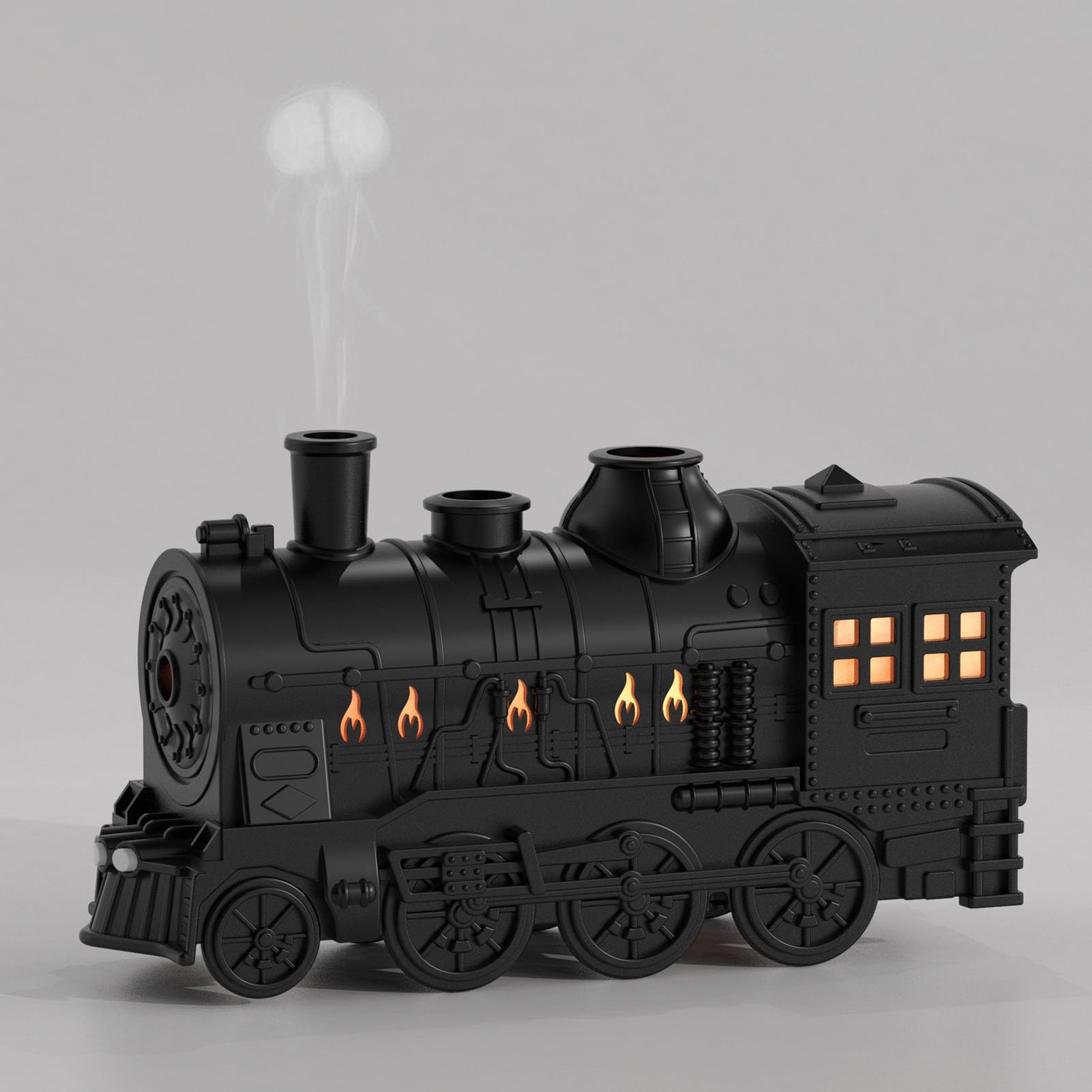 Train Shape Essential Oil Diffuser Humidifier, 2 Lighting