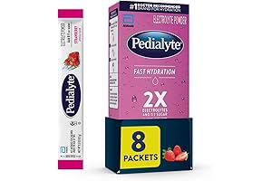 Pedialyte Electrolyte Powder Packets - Strawberry