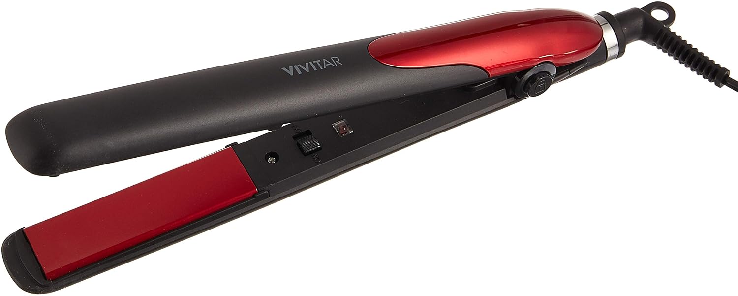 VIVITAR PG-8110-red 1" Tourmaline Flat Iron, 0.9 Pound