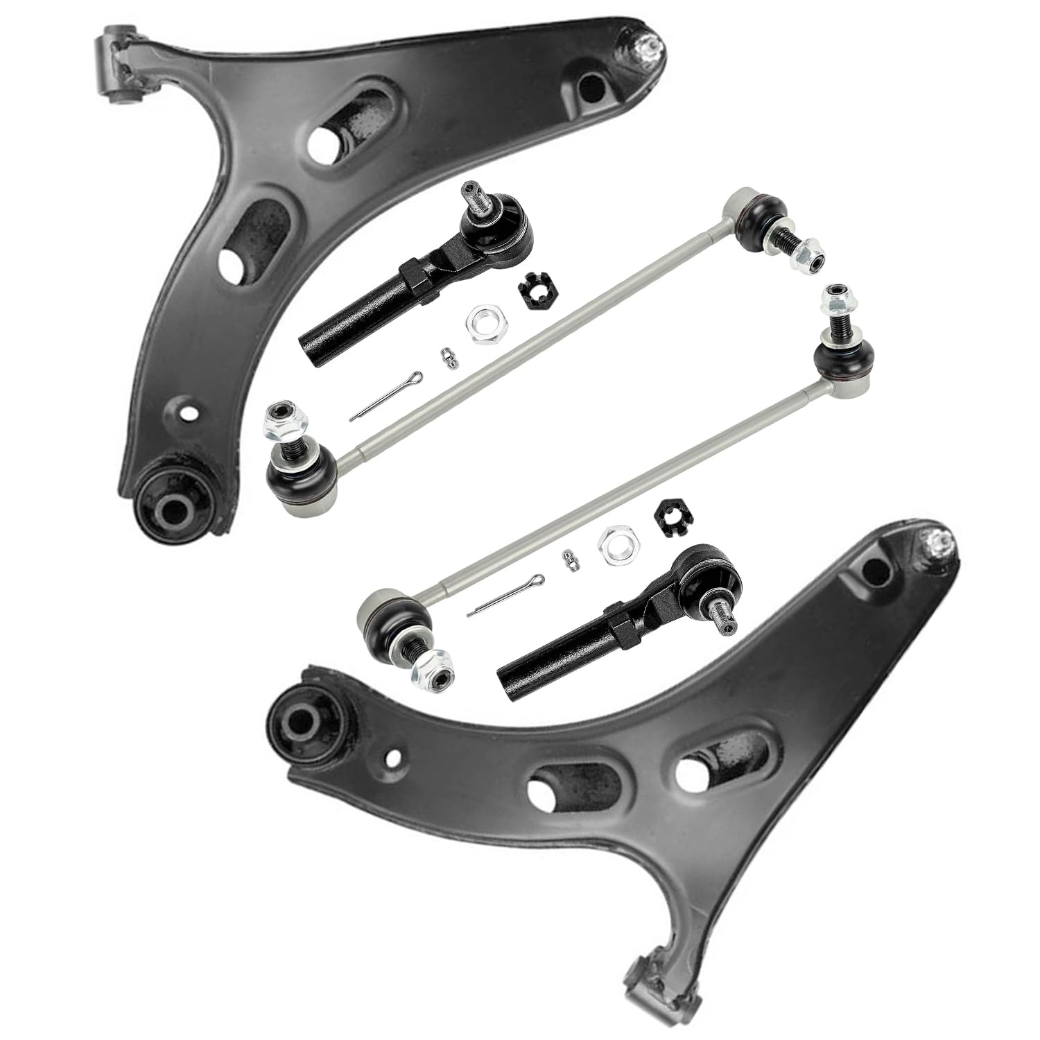 Detroit Axle - 6pc Front Control Arms Kit for 2018-2024 Subaru Crosstrek