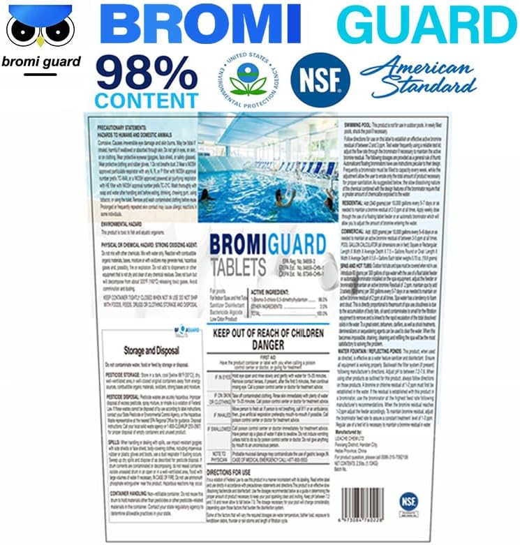 Miniatura 2 de Tabletas de bromo de 1 pulgada y 2.5 libras para spa Hot Tub Chemical Tabs Bromating Tablets Spa Hot Tub