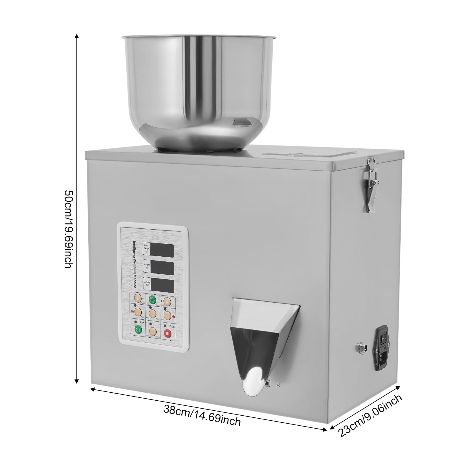 Pulver Abfüllmaschine, Pulver Granulat Wiegen Abfüllmaschine, Wiegen Abfüllmaschine, Feines Pulver Automatische Quantitative Abfüllmaschine, Lebensmittel Abfüllmaschine, Kaffee Pulver Getreide, 1-50g.