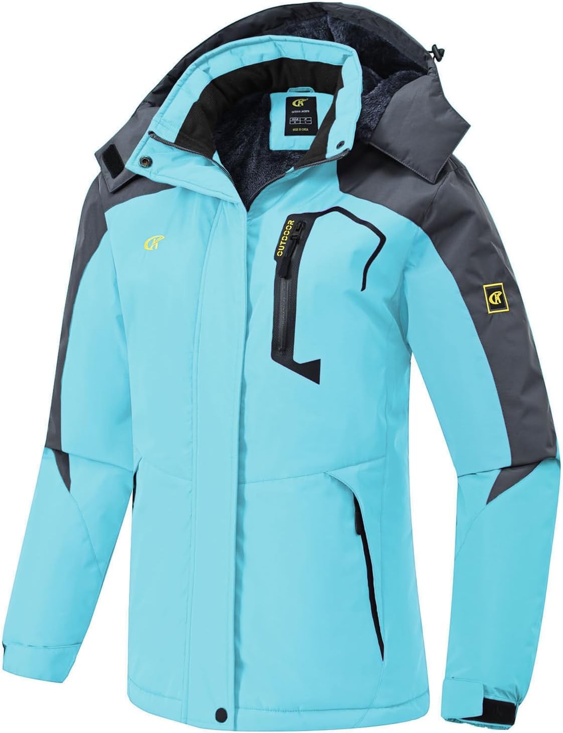 Pdbokew Women's Skiing Snowboarding Jackets Fleece Hood Mountain Snow Coat - Image 2