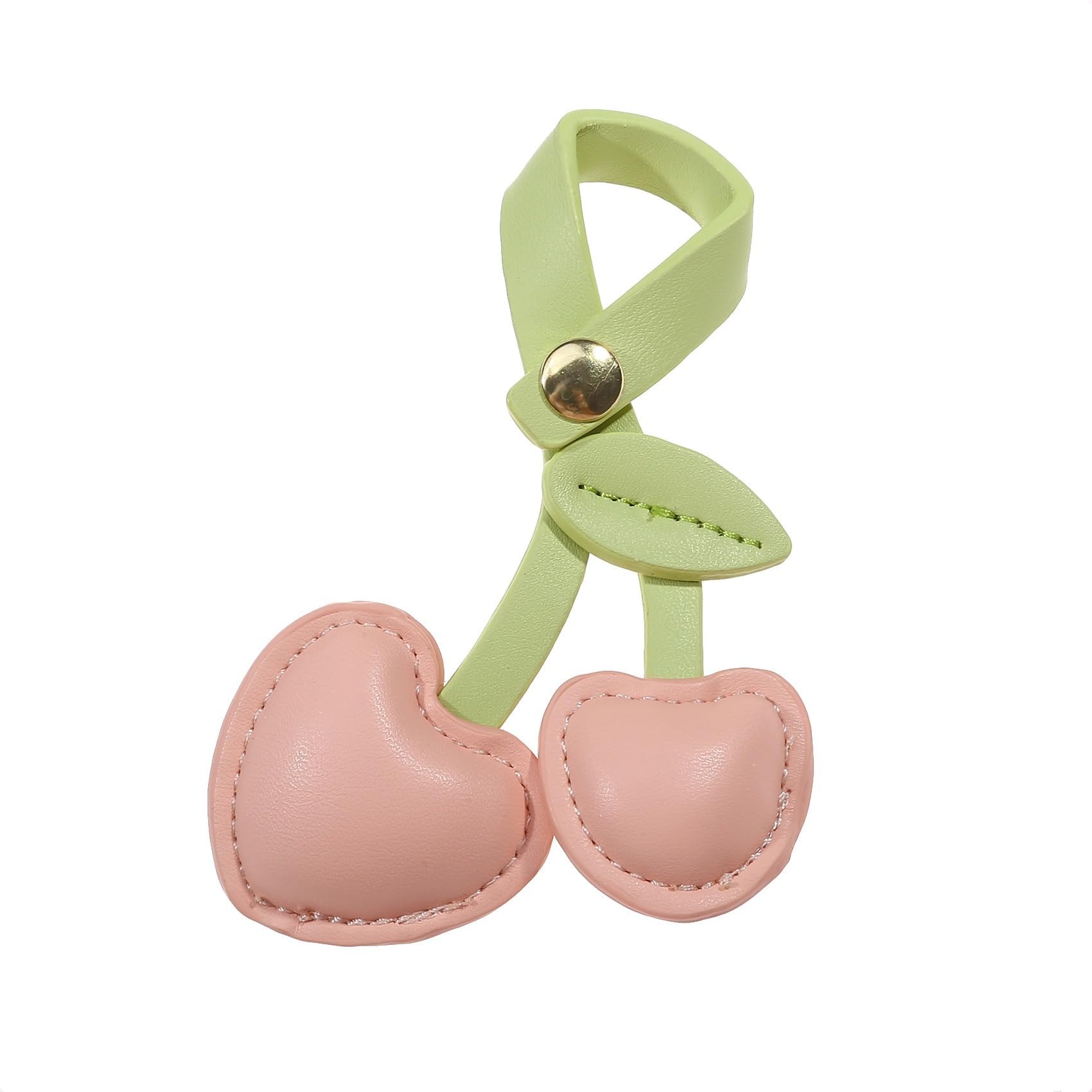 Cherry Bag Charm,Cute Cherry Charm for Purse Handbags Bag Accessories PU Cherry Key Charms
