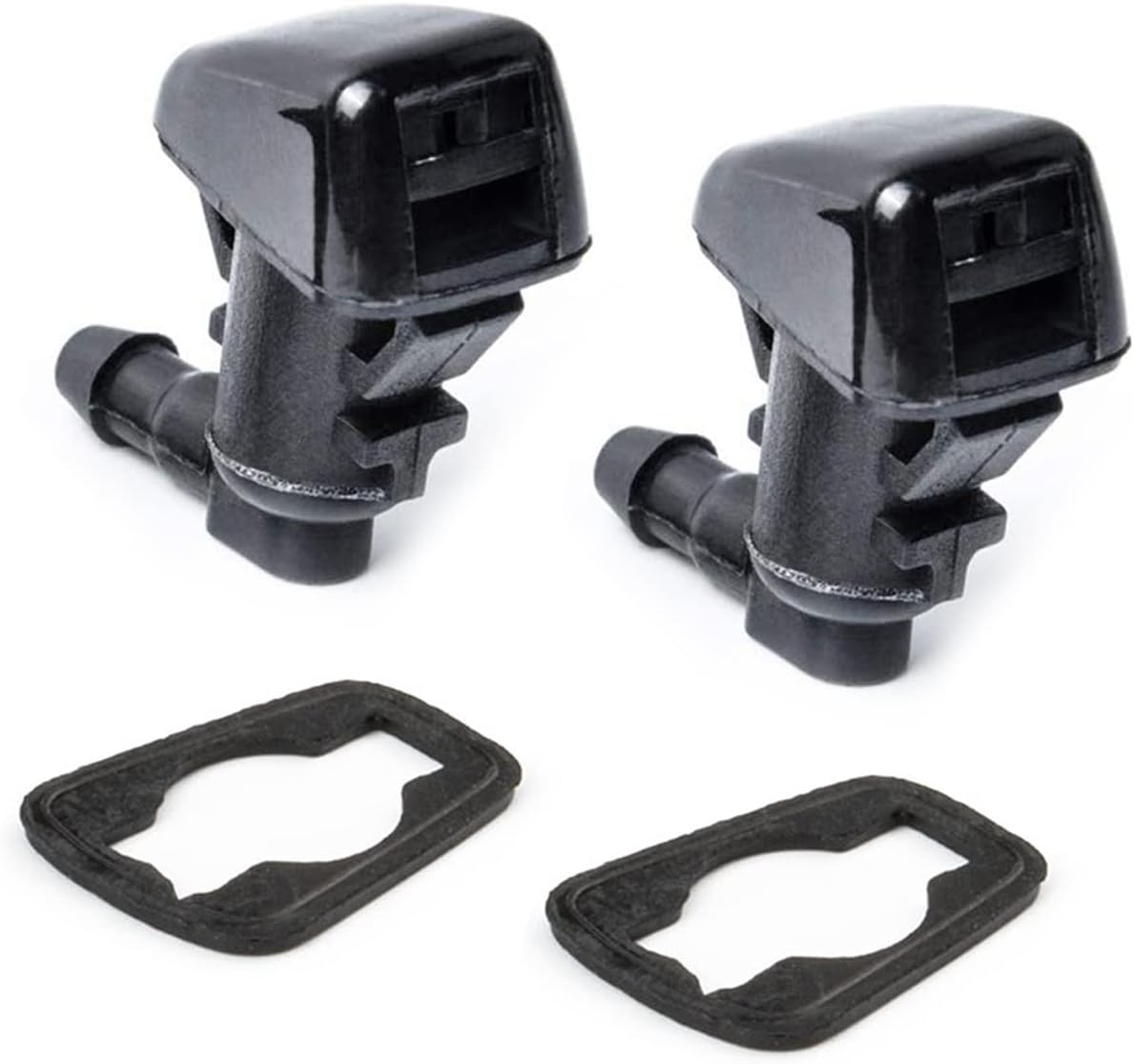 Front Windshield Washer Nozzle Kit fit for 05-16 Jeep Grand Cherokee, 05-13 Chevy Malibu, 05-10 Pontiac G6, 07-10 Saturn Aura Replaces 55372143AB 55079049AA Wiper Washer Nozzle Spray Jet
