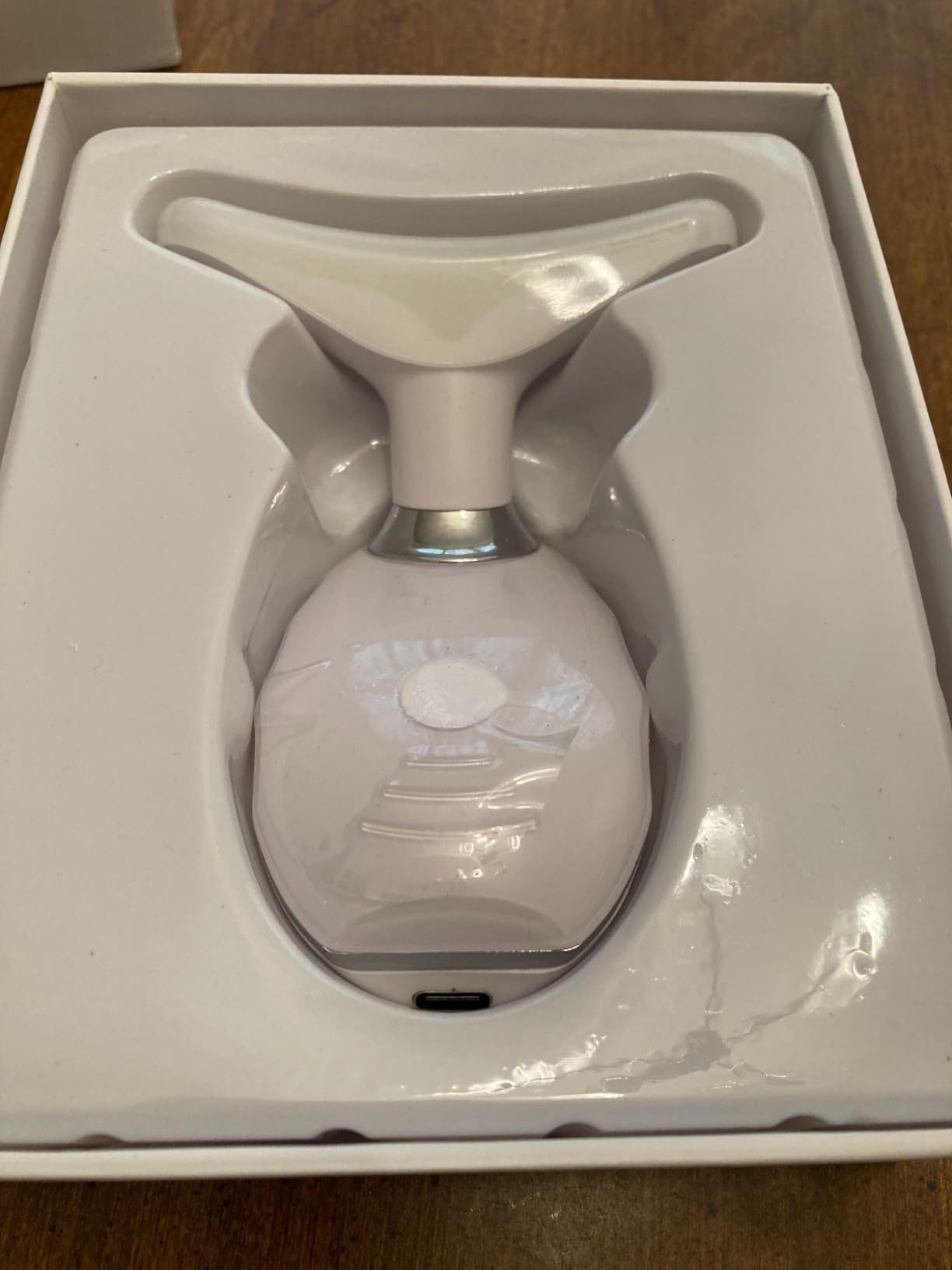 Yolopim 7 Color Face and Neck Massager for Skin Care, Multifunctional Facial Tool With Non-Slip Design, White