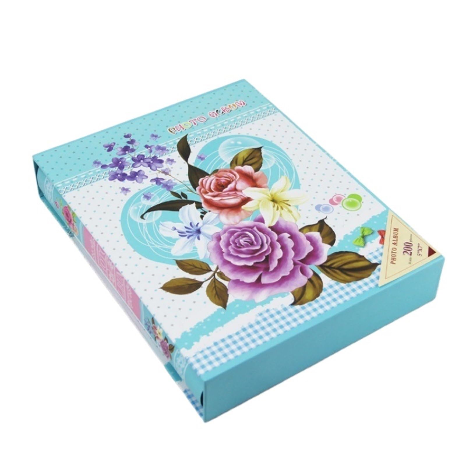 Álbum de fotos El álbum de fotos puede contener 200 bolsillos con 7 pulgadas (12, x 17,8 cm) Celebraciones aniversario