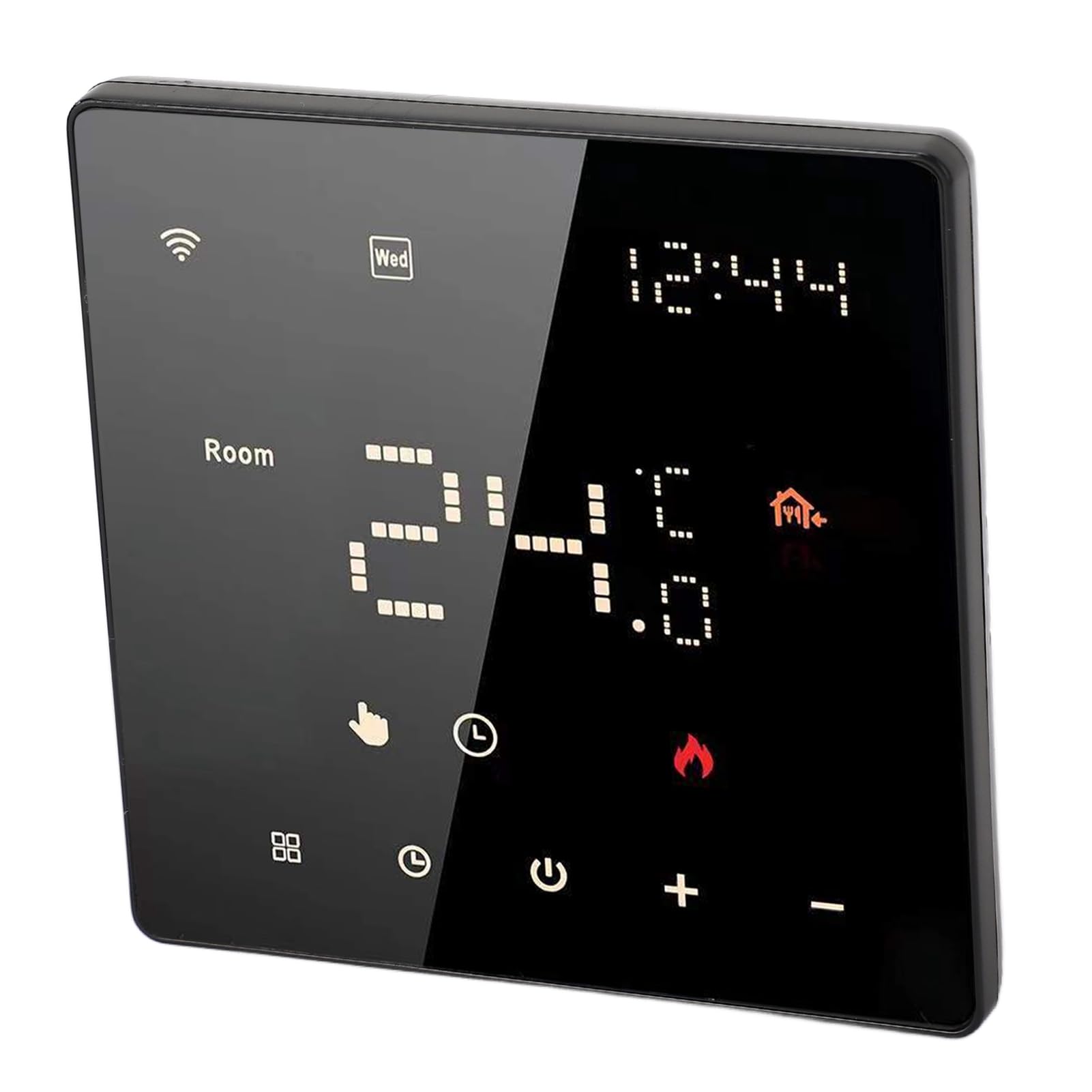 Fafeicy Termostat Domowy WiFi, Inteligentny Termostat, Ekran Dotykowy z