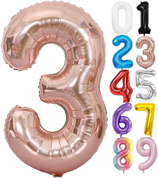 FAMULIA 23 数字 風船 赤 ナンバー バルーン 誕生日 大きい 90cm ストロー付 happybirthday 特大サイズ 飾り (赤, 23) - 5