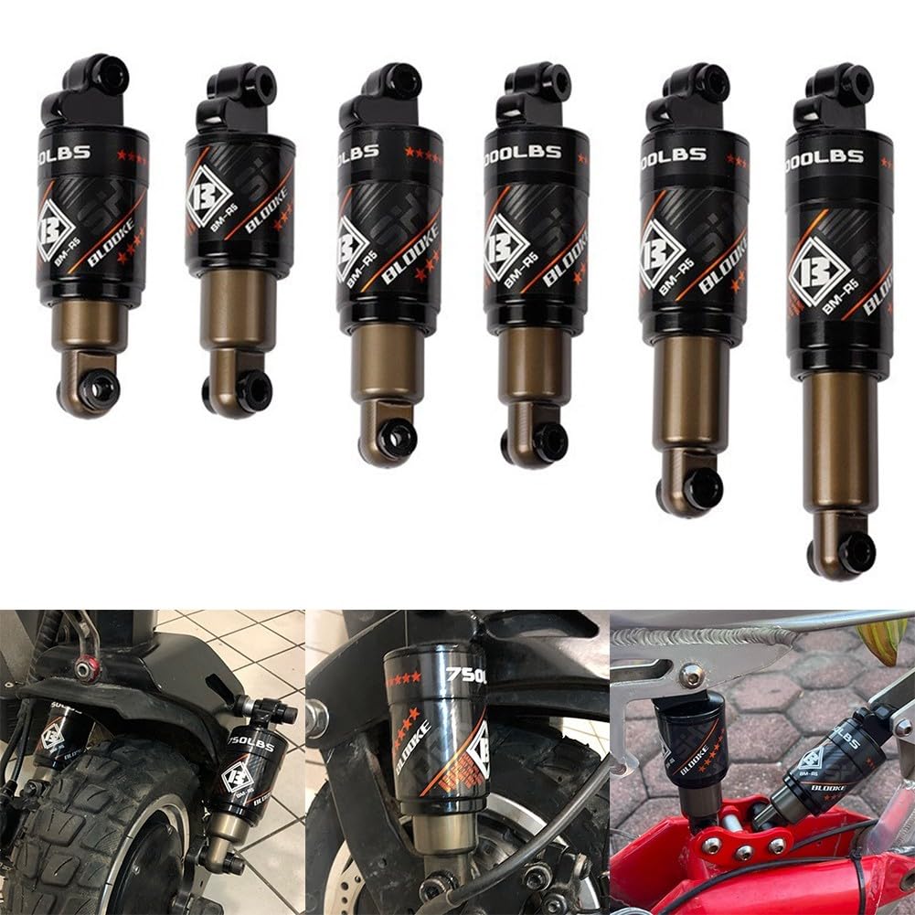 Amortiguador trasero de aire para bicicleta 125-190 mm 1000 libras scooter eléctrico 120 mm 550 libras