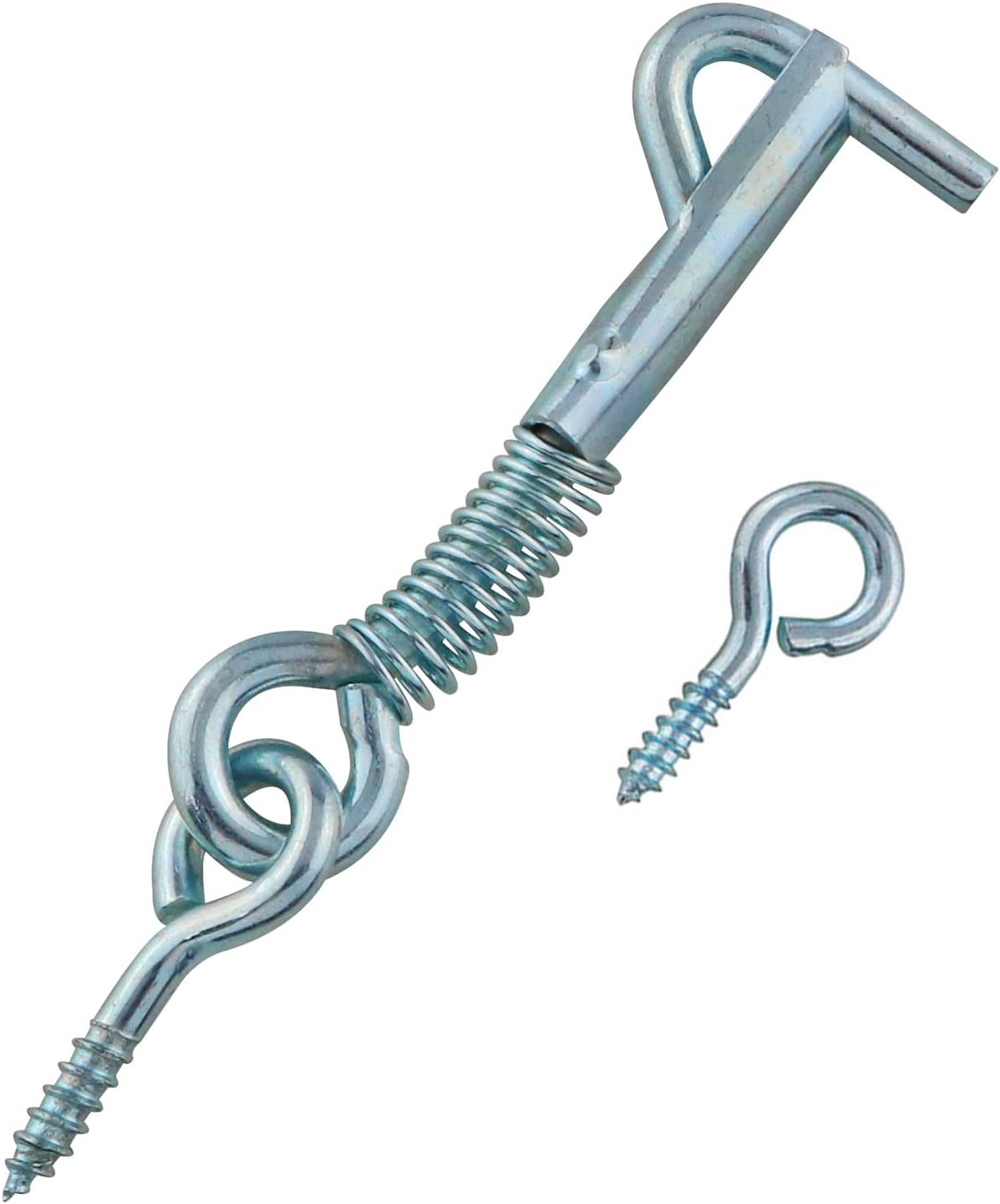 Safety Hook & Eye Latch - 4PCS Gate Hook & Eye Latch with Spring Lock