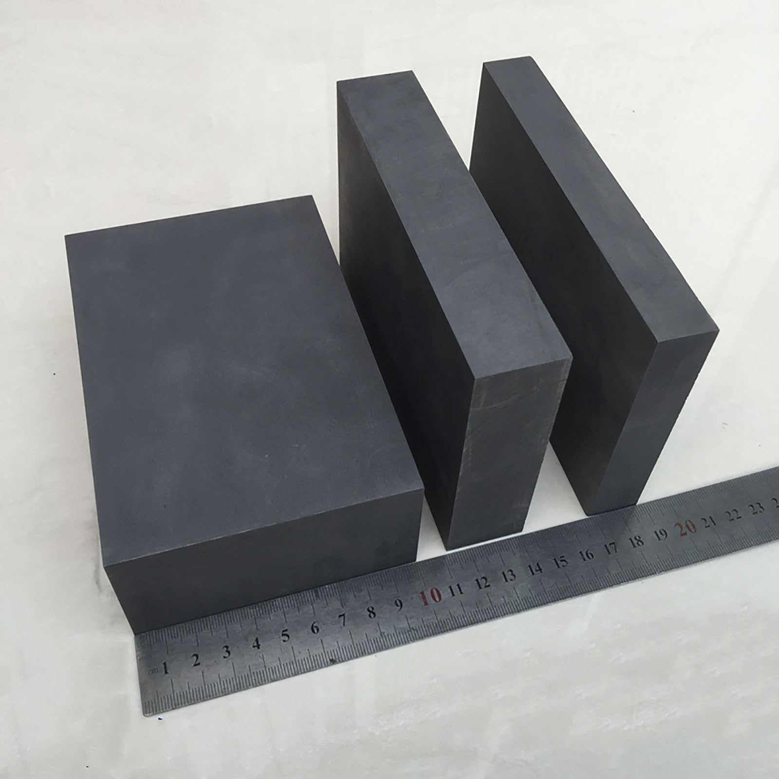 COYOUCO 1 Packs Bloc De Lingot De Graphite 99.9%6 Plaque De Graphite De Haute Pureté Surface De Fraisage À Blanc Moule De Coulée 100Mm X 100Mm,50mm