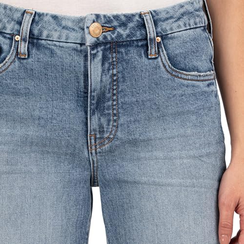 KUT from the Kloth Women's Meg High-Rise Fab Ab Wide Leg Back Forward Raw Hem in Defiant3