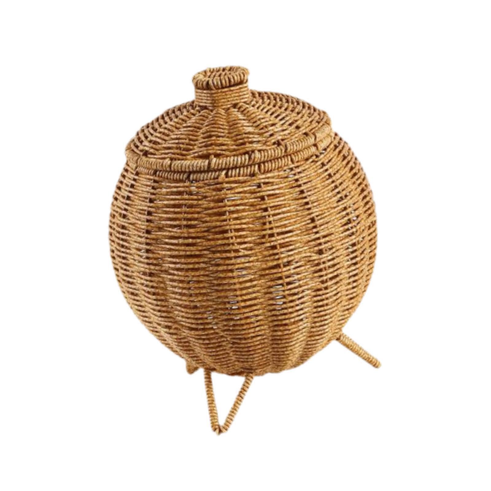 TWISAXC Wicker Shopping Basket Wedding Basket Gathering Rustic Camping Food Storage Hamper Handwoven Craftsmanship For Events Woven Picnic Hamper Storage