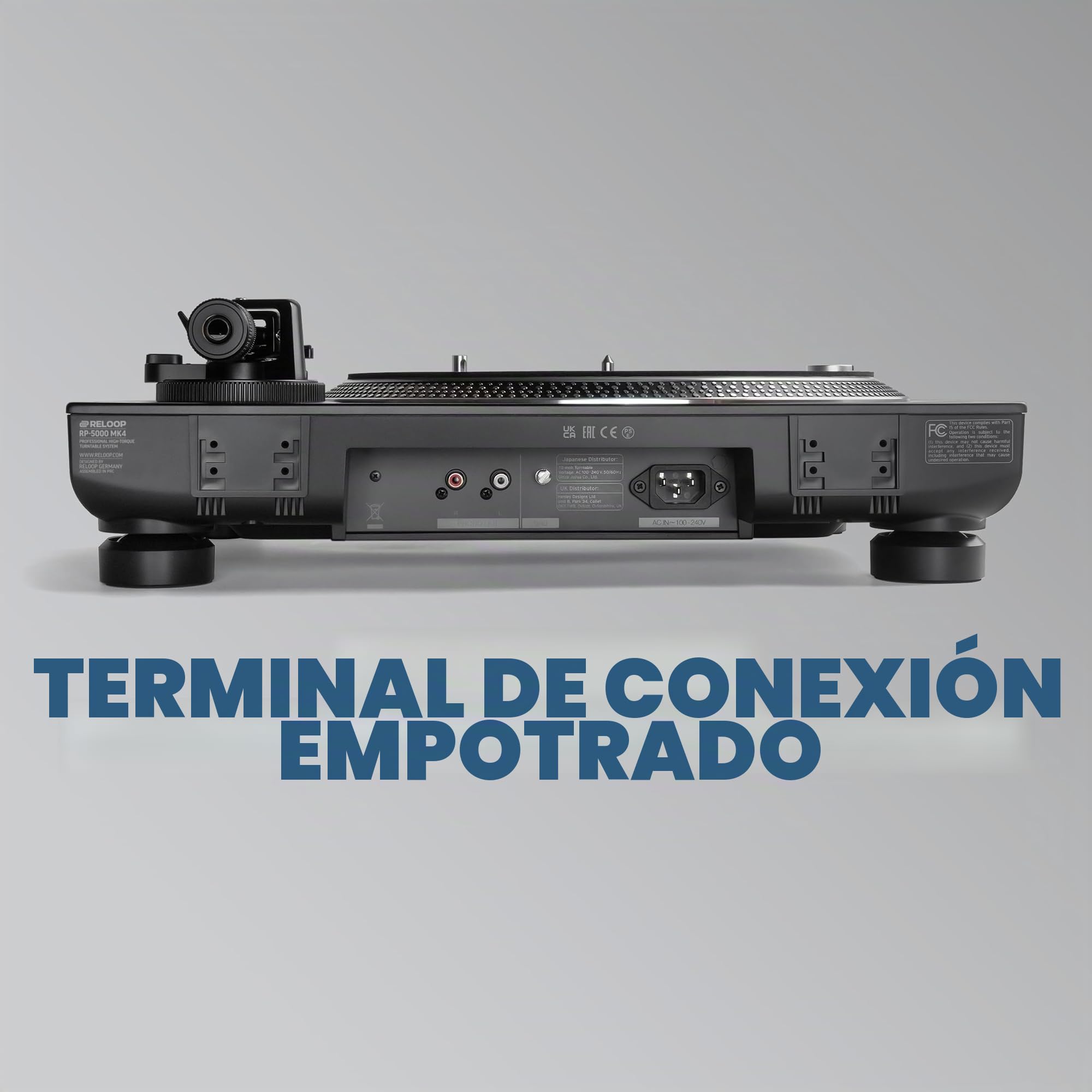 Reloop RP-5000 MK4 - Tocadiscos High-Torque Next Evolution de accionamiento Directo, diseñado para Uso Profesional y de Alta Durabilidad