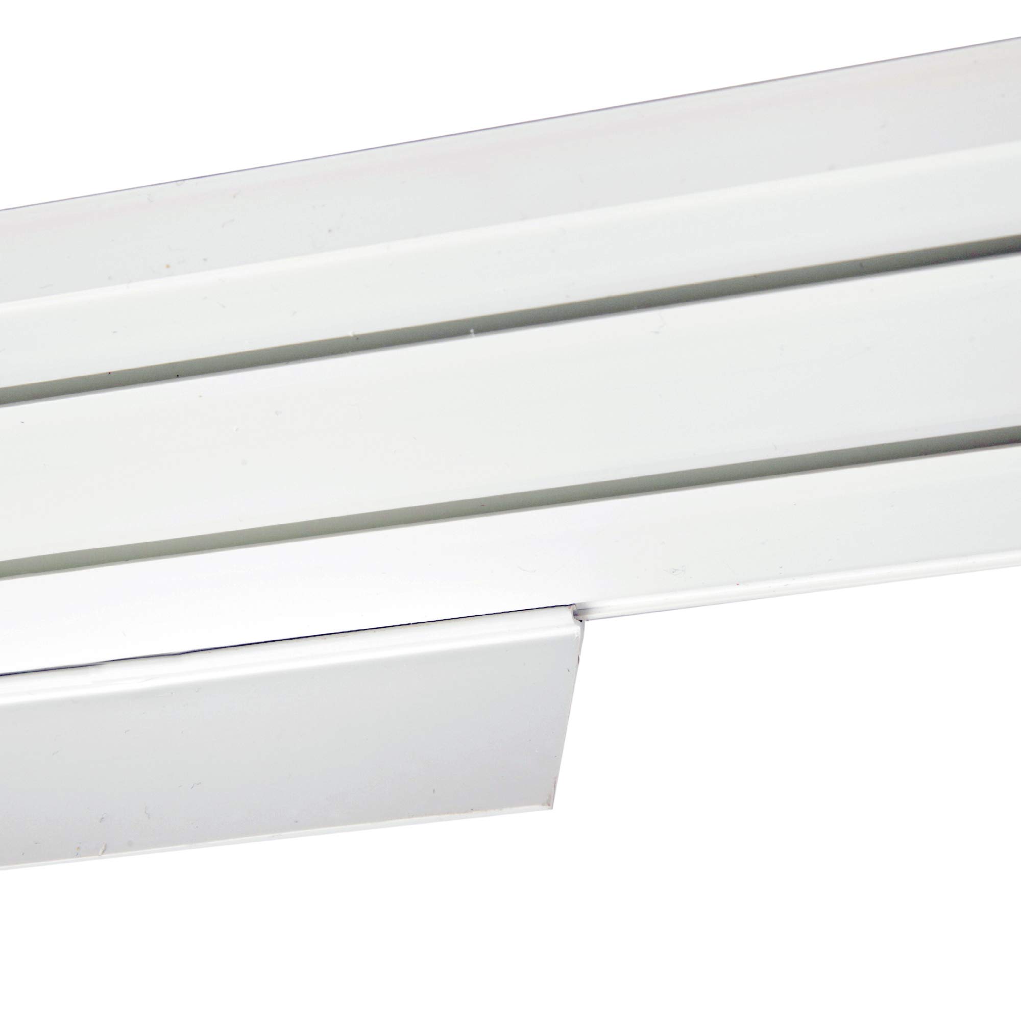 Bestlivings Cache pour rail de rideau 900 cm blanc plastique rail intérieur