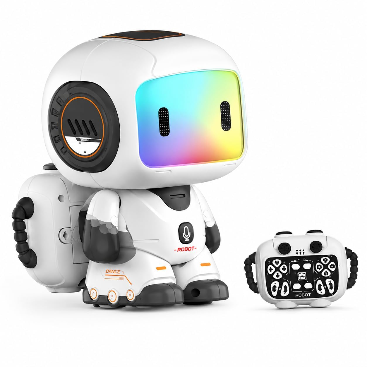 Smart AI Robot Toy for Kids with Remote Control, Gesture Control, Interactive Talking Robot, Music, Dancing, LED Face Display, Rechargeable Educational Toy for Boys & Girls 3+ Years-image-40