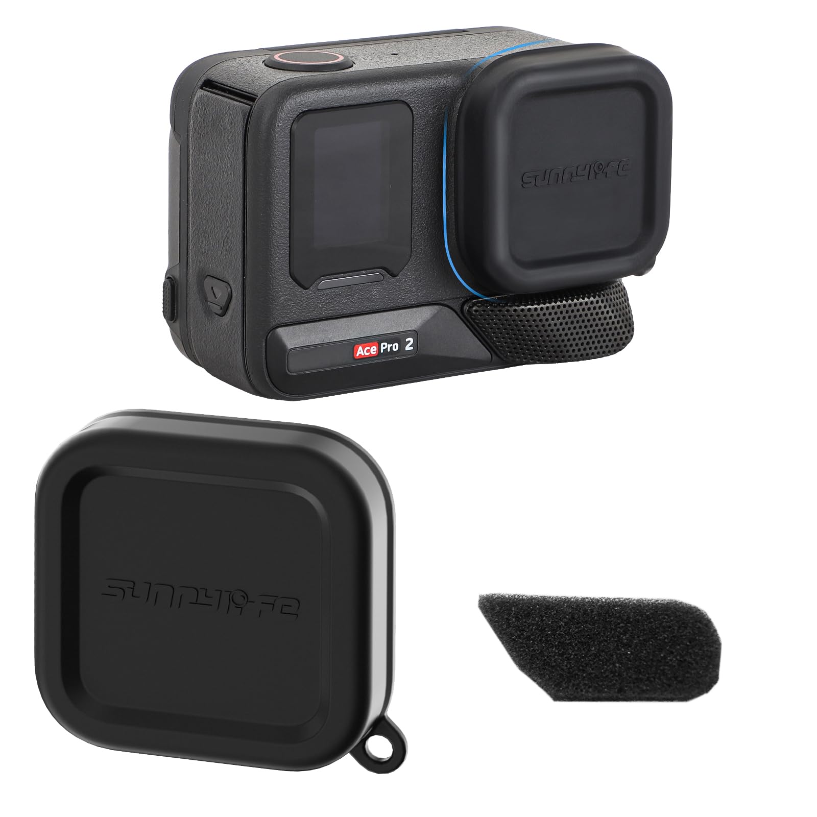 Amazon | 360 Ace Pro 2用シリコンレンズキャップとマイクノイズ